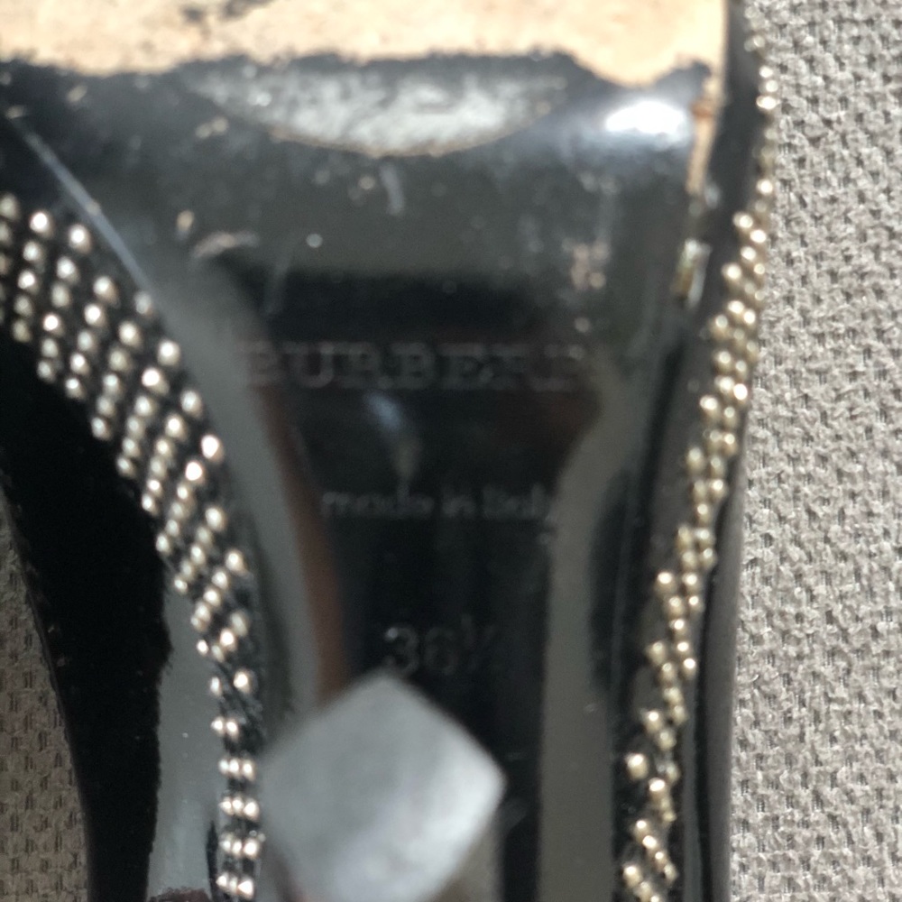 Authentic Patent Leather Burberry Studded Heels - Picture 3 of 4